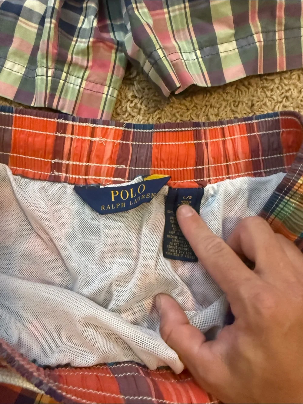 Vintage Ralph Lauren Polo Sport and RL Polo Swim Shorts Mens Large lot